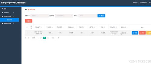 基于SpringBoot的心理咨詢網站的設計與開發
